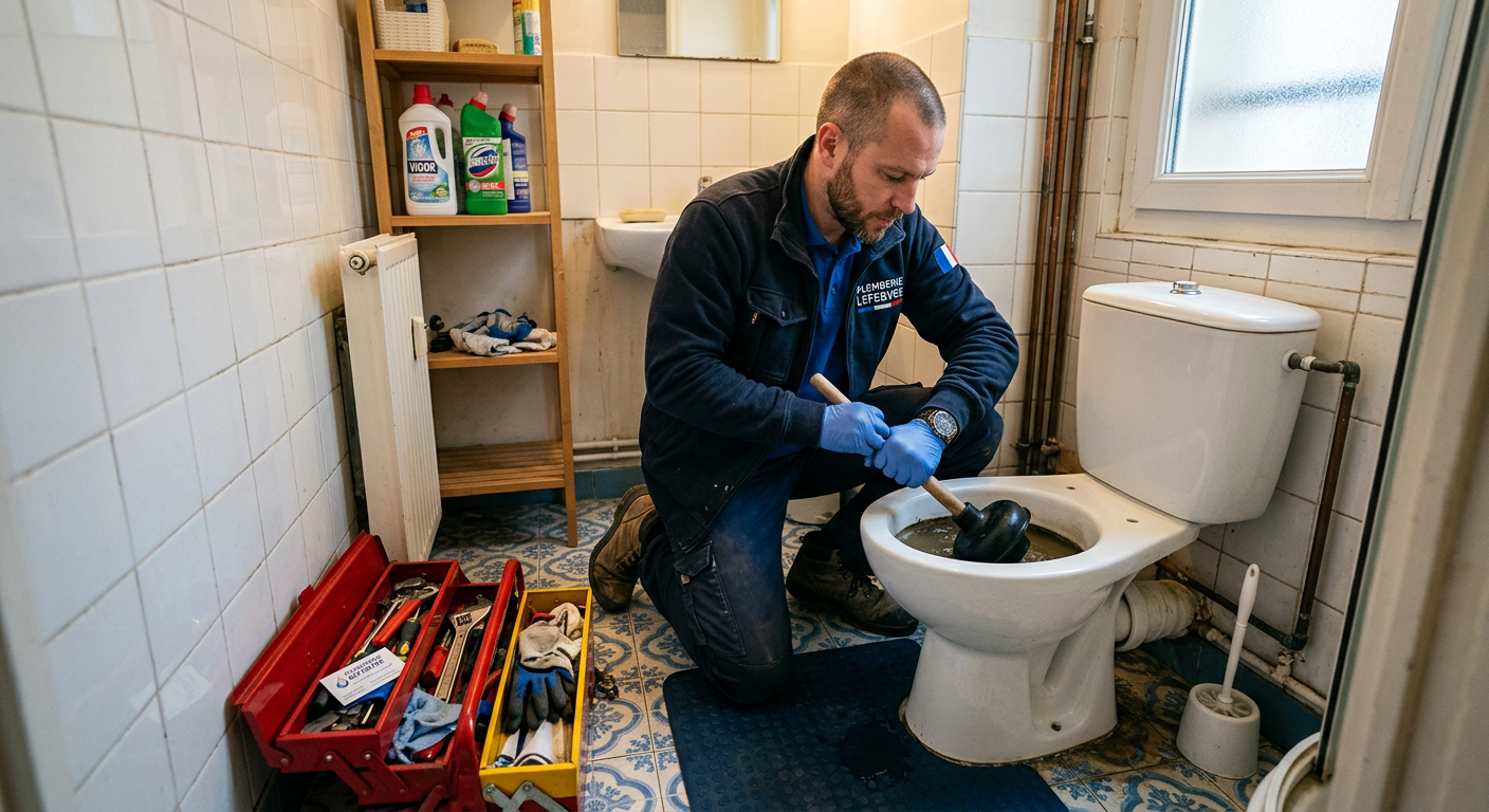 Débouchage WC en urgence par un plombier à Drancy