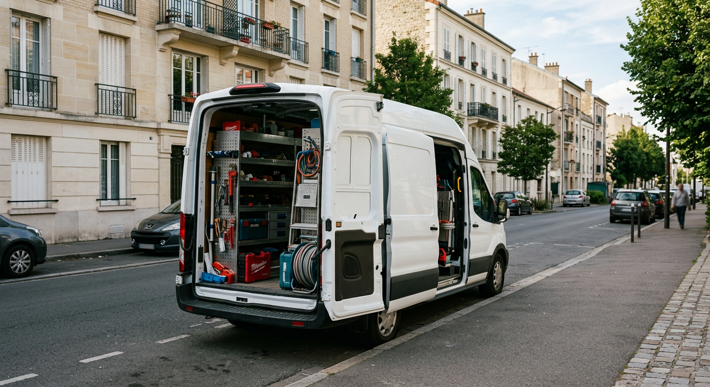 fourgon plombier Drancy Seine-Saint-Denis